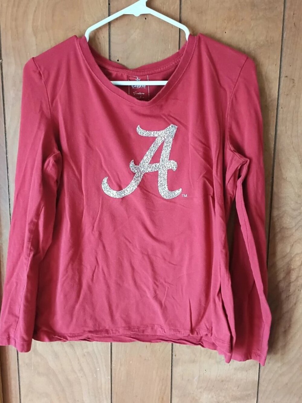 Campus Couture Alabama Crimson Tide Women’s XL Long Sleeve Shirt Red Stretch